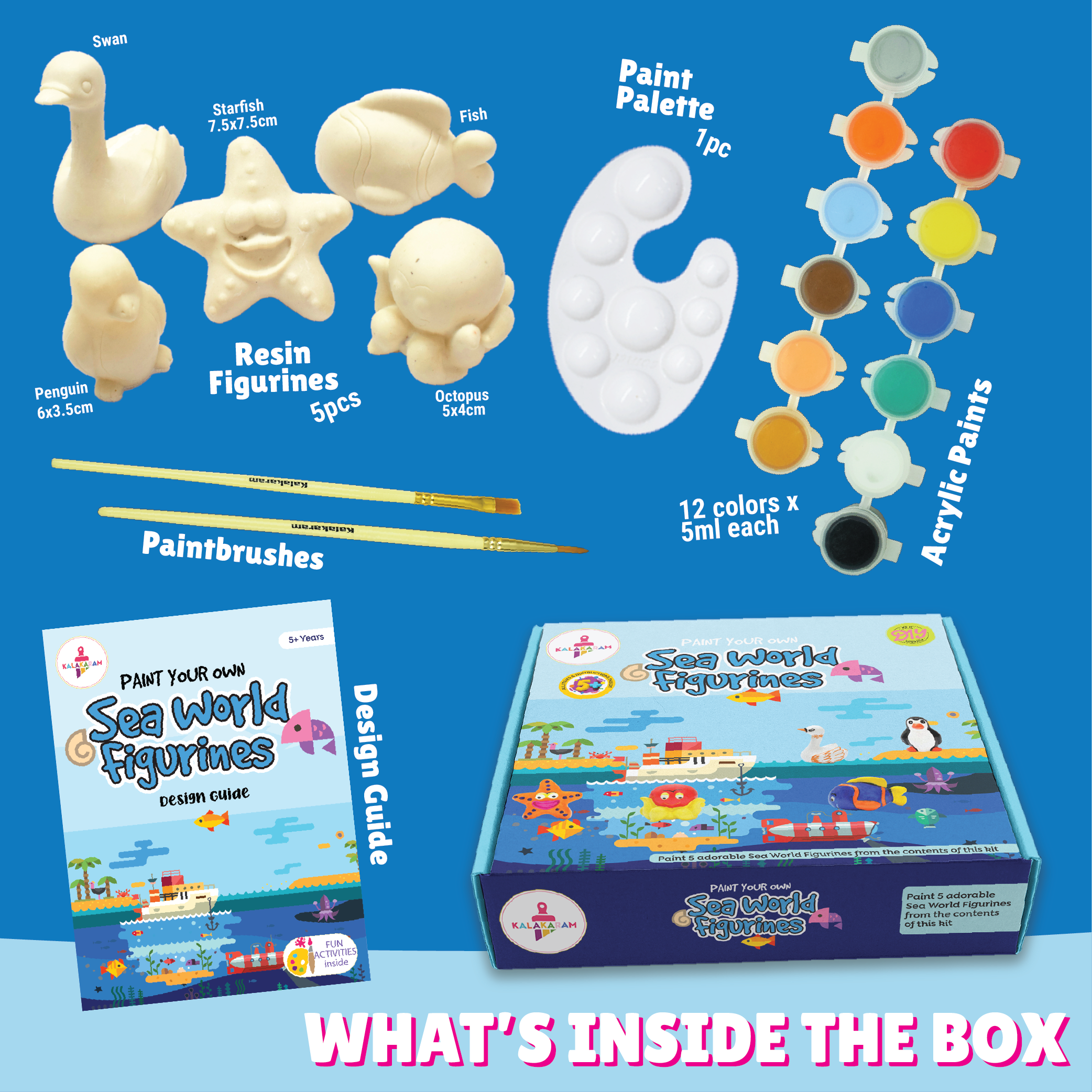 Sea World Figurine Painting Kit