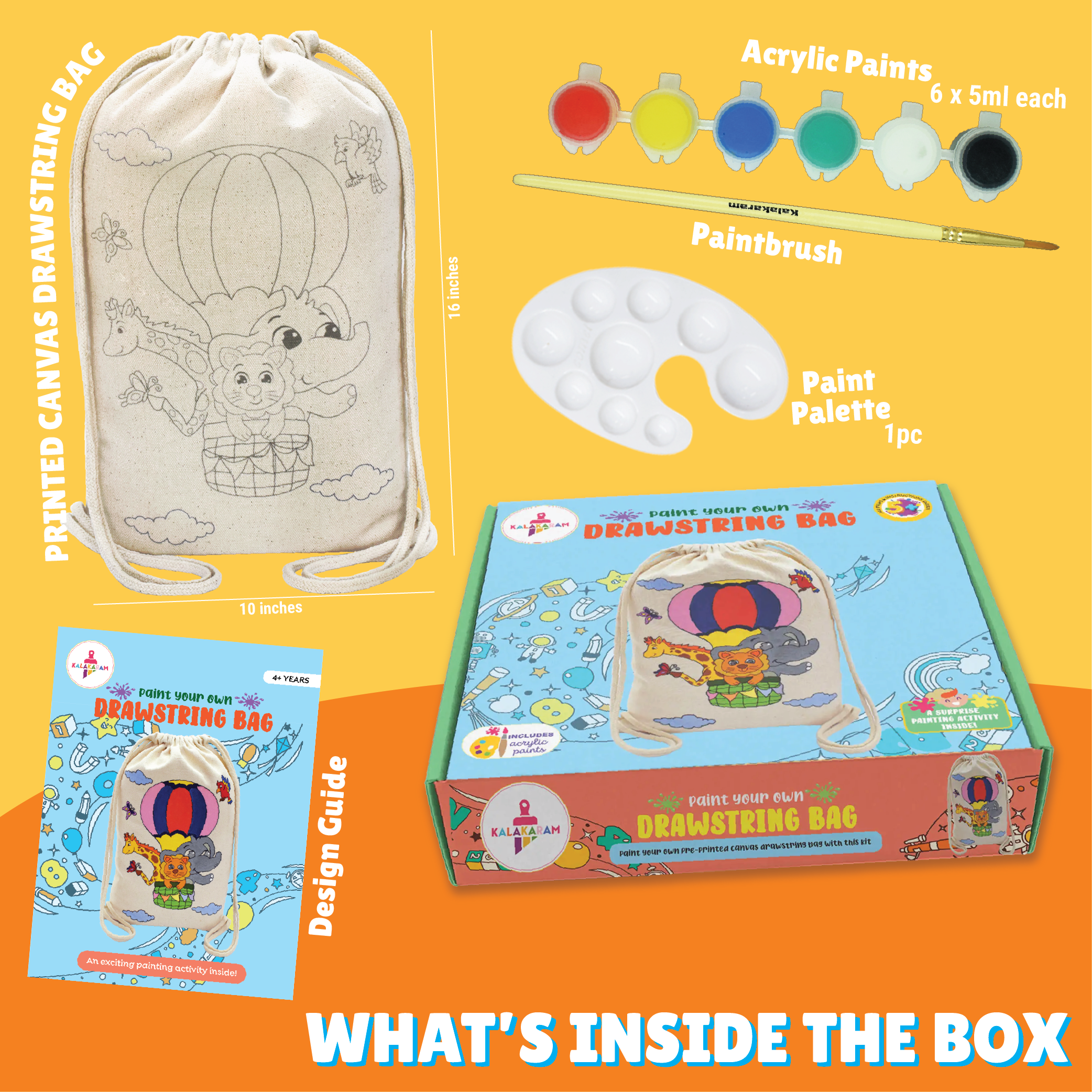 Drawstring Bag Painting Kit