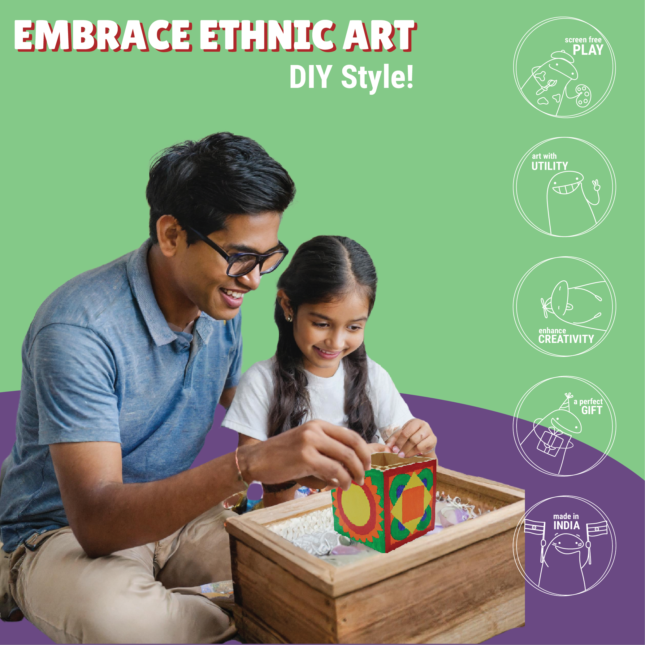 Lippan Art Pen Stand Painting Kit