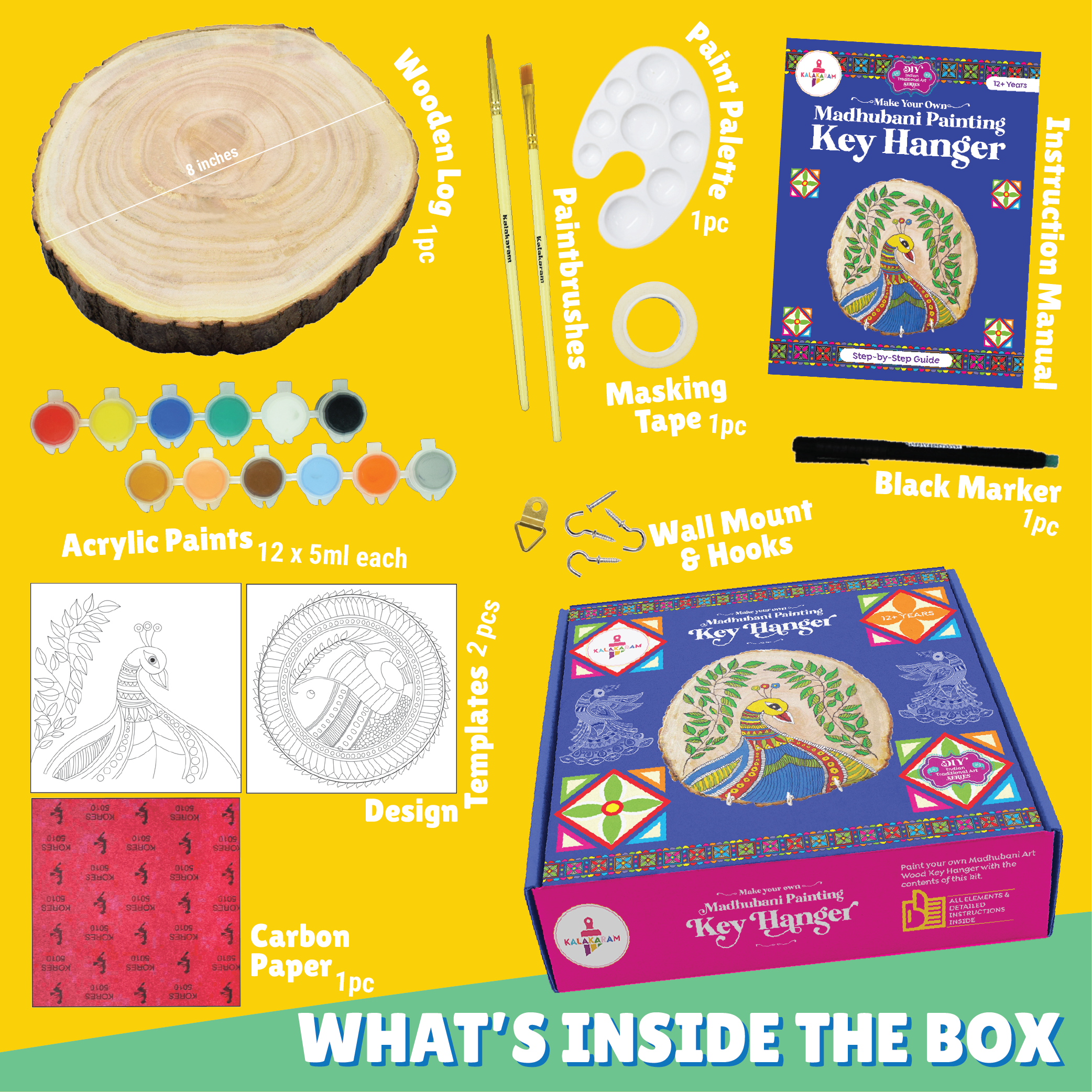 Madhubani Key Hanger Painting Kit